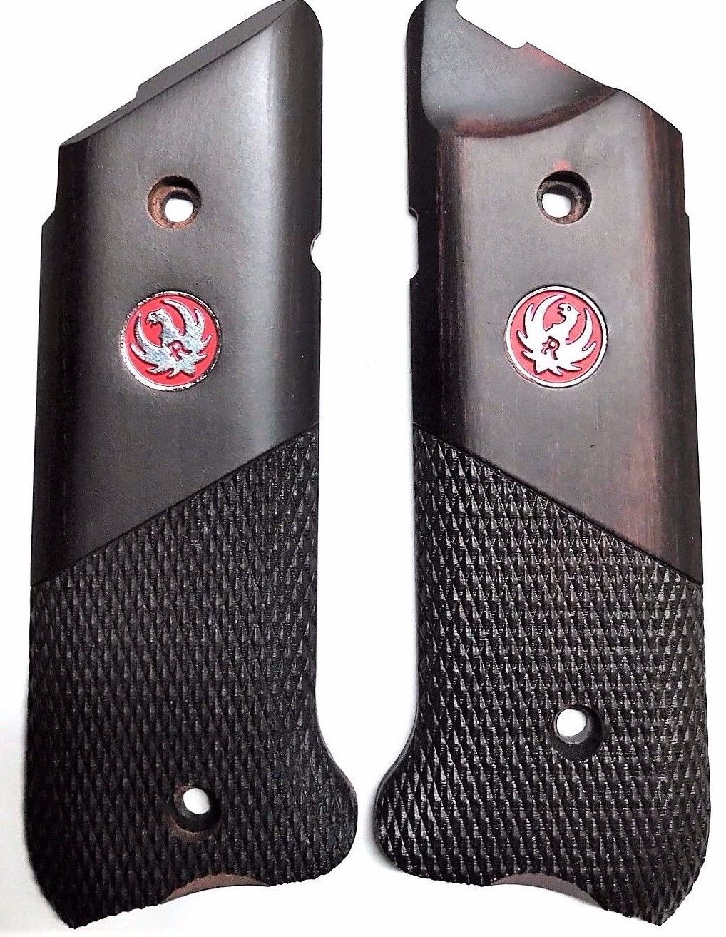 RUGER Genuine Hunter Mark MK IV 4 Half Checkered Cocobolo Wood Grips ...